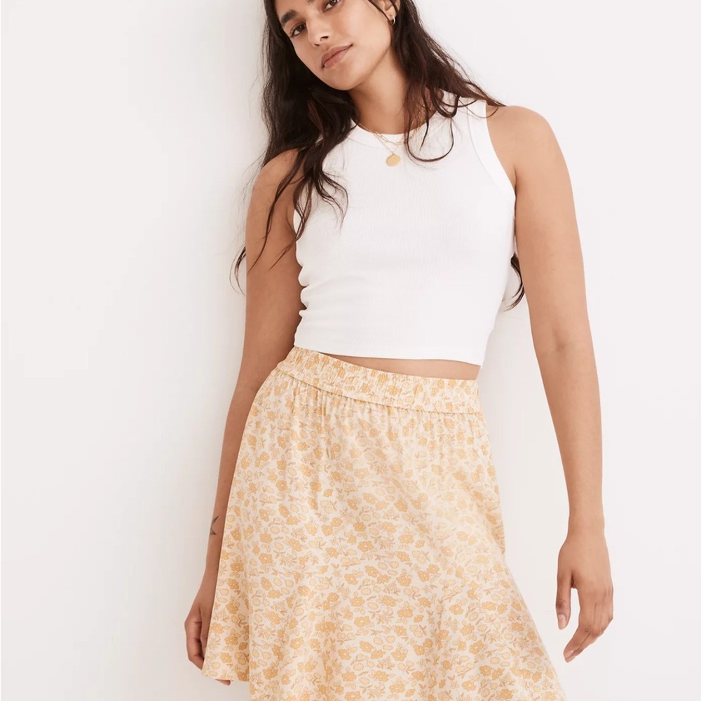 Madewell Pull-On Swing Mini Skirt in Piccola Floral